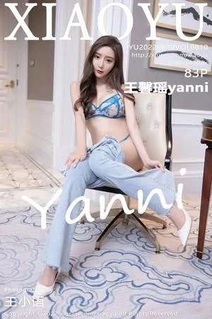 王馨瑶yanni私房性感蓝色蕾丝内衣配白丝吊袜极致绝美写真
