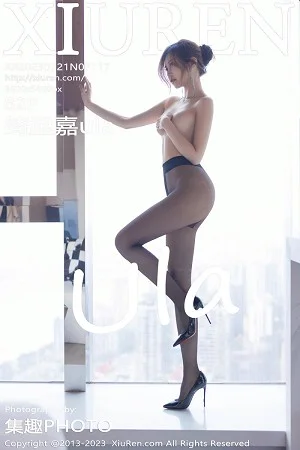 绮里嘉ula性感黑色连衣长裙露黑色蕾丝内衣完美绝美写真