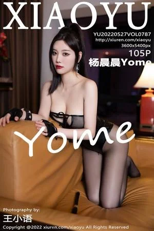 杨晨晨Yome性感黑色轻透连体衣配超薄黑丝完美绝美写真