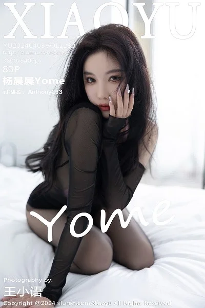 杨晨晨Yome性感黑色轻透服饰配黑丝袜秀完美身材绝美写真