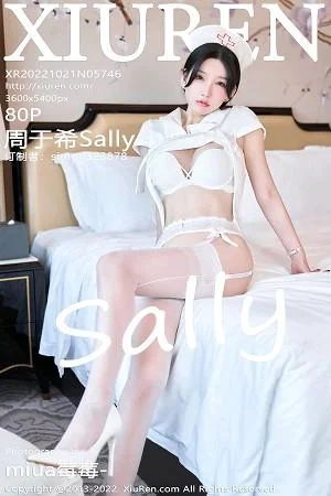 周于希Sally脱白色护士制服露性感内衣配白丝吊袜绝美写真