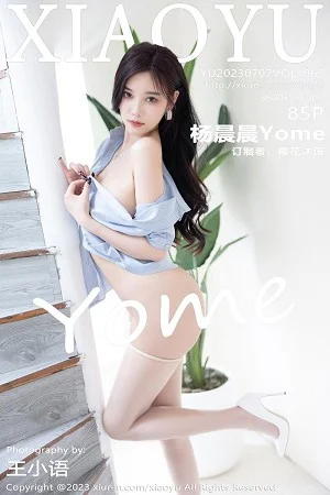 杨晨晨Yome脱OL制服露黑色轻透内衣配超薄肉丝绝美写真