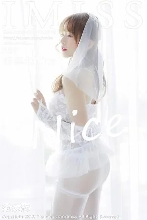 张思允Nice性感白色蕾丝婚纱配白丝袜秀完美身材绝美写真