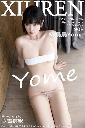 杨晨晨Yome私房性感浅色内衣配超薄无内肉丝完美绝美写真
