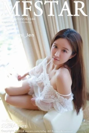 运动达人Jennanni_Jen白色蕾丝薄纱睡衣透视绝美写真