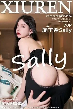 周于希Sally三亚旅拍性感黑色吊裙配黑丝吊袜撩人绝美写真