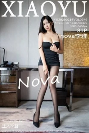 nova李雅私房吊带连身裙配无内黑丝半脱露豪乳绝美写真