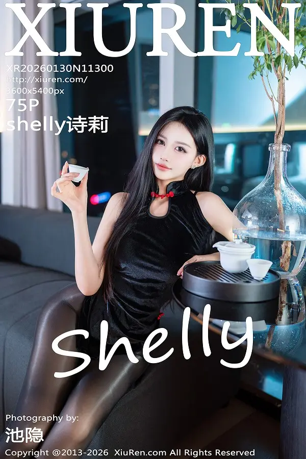 shelly诗莉性感黑色情趣内衣配超薄黑丝秀曼妙身姿绝美写真