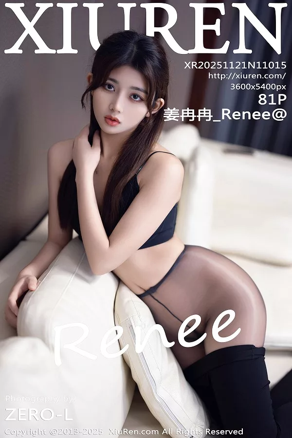 姜冉冉_Renee@性感黑色内衣配超薄黑丝秀柔美身姿绝美写真