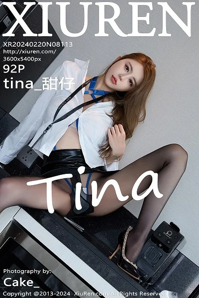 tina_甜仔性感白T露轻透情趣服饰秀凹凸身材惹火绝美写真