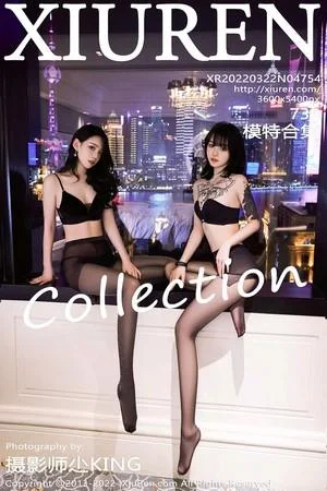 合集奶瓶＆言沫私房性感黑色内衣配黑丝裤袜撩人绝美写真