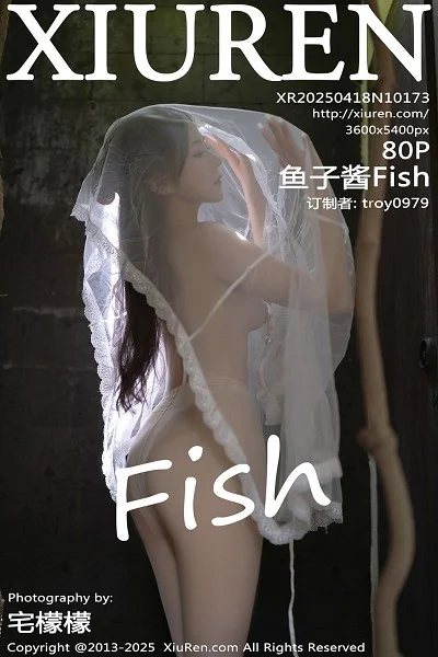 鱼子酱Fish性感白色轻透连衣裙透视秀惹火身材撩人绝美写真