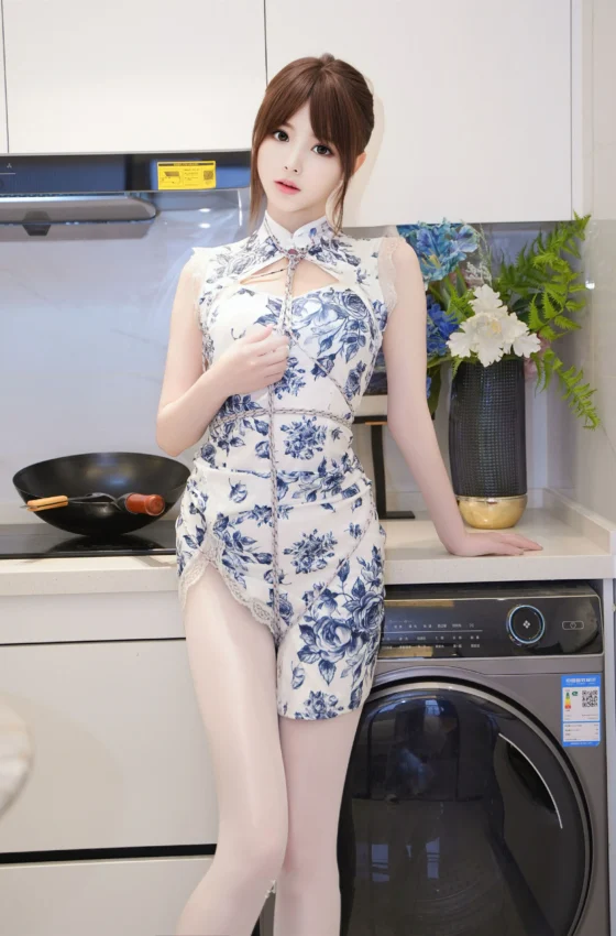 [秀人付费] 梦灵儿 诱人私拍福利 捆绑旗袍白丝