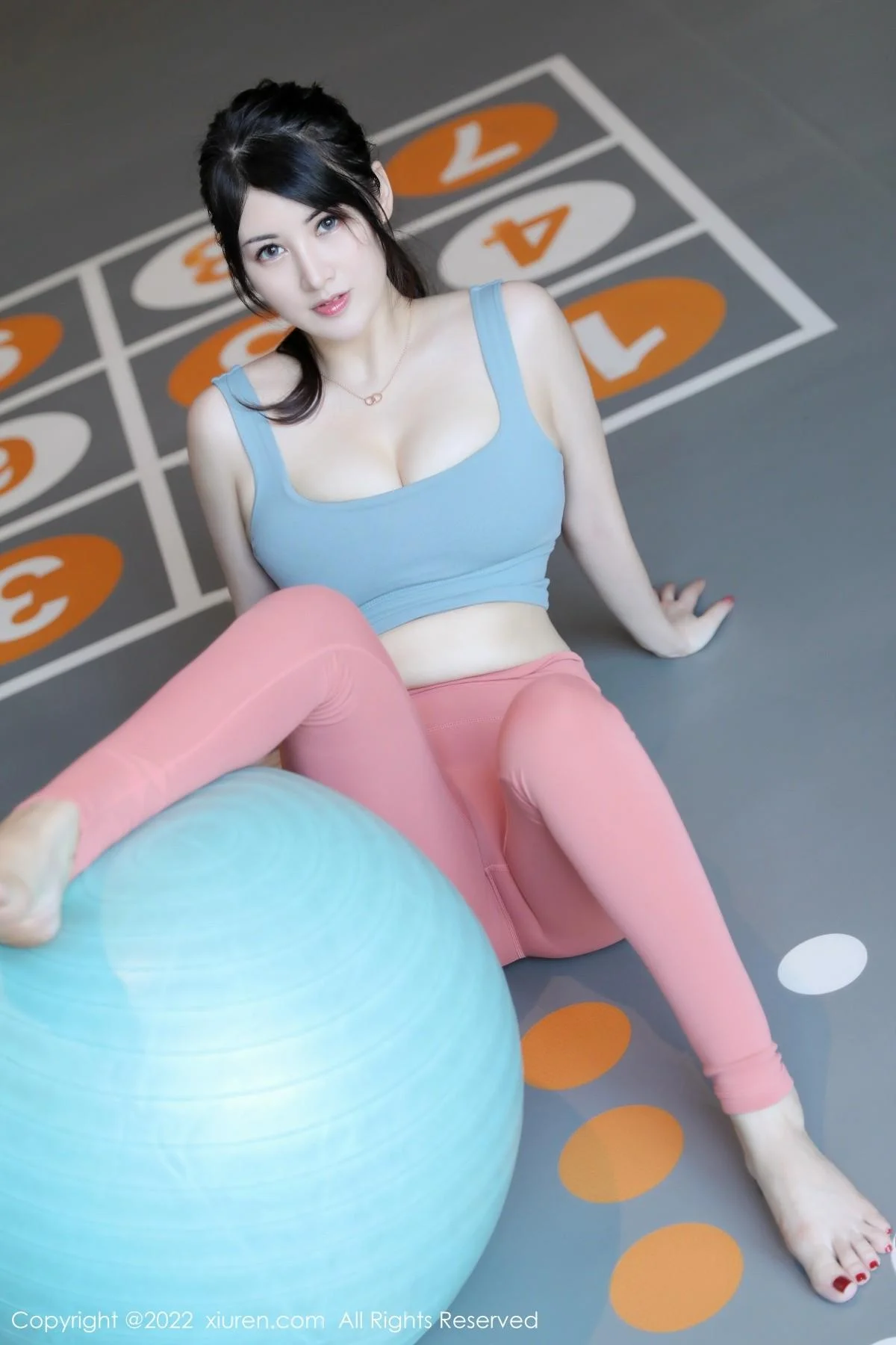 诗诗kiki健身房场景性感紧身运动服秀惹火身材绝美写真 第 6 张