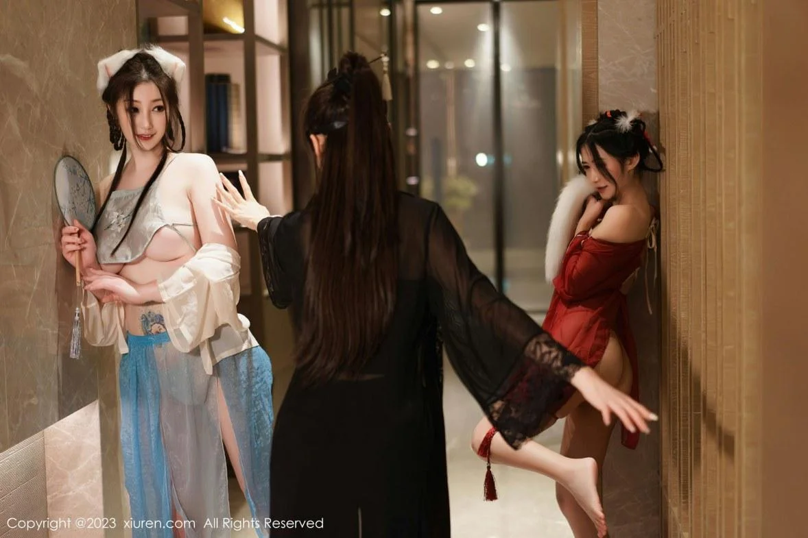 合集妲己＆阿姣＆周妍希私房性感古装服饰完美绝美写真  2023.01.20 No.6170 妲己_Toxic 古装美腿 [] 最新一期合集写真发布，由@妲己_Toxic 和@laura阿姣 @Carol周妍希 三位性感倾情性感出席拍摄，古装服饰穿搭，性感动情演绎，性感十足，写真共足量放送，希望大家喜欢和多多支持。摄影：Nina_。。 第 12 张