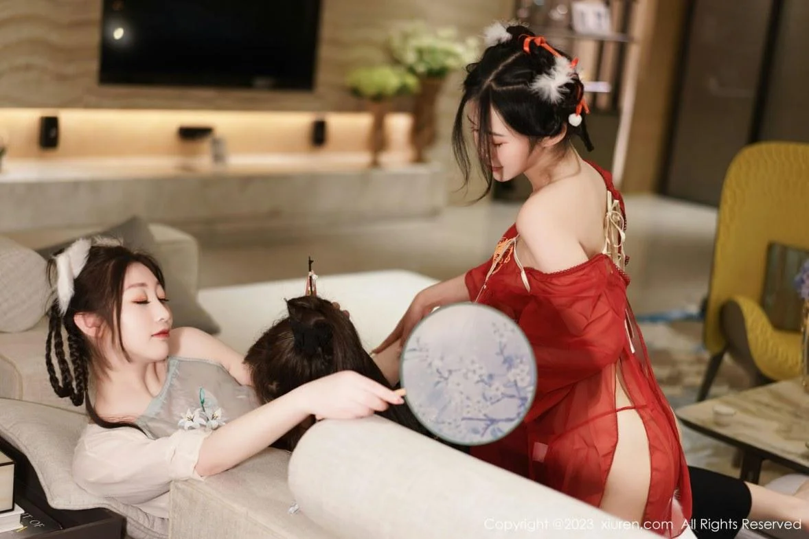 合集妲己＆阿姣＆周妍希私房性感古装服饰完美绝美写真  2023.01.20 No.6170 妲己_Toxic 古装美腿 [] 最新一期合集写真发布，由@妲己_Toxic 和@laura阿姣 @Carol周妍希 三位性感倾情性感出席拍摄，古装服饰穿搭，性感动情演绎，性感十足，写真共足量放送，希望大家喜欢和多多支持。摄影：Nina_。。 第 39 张