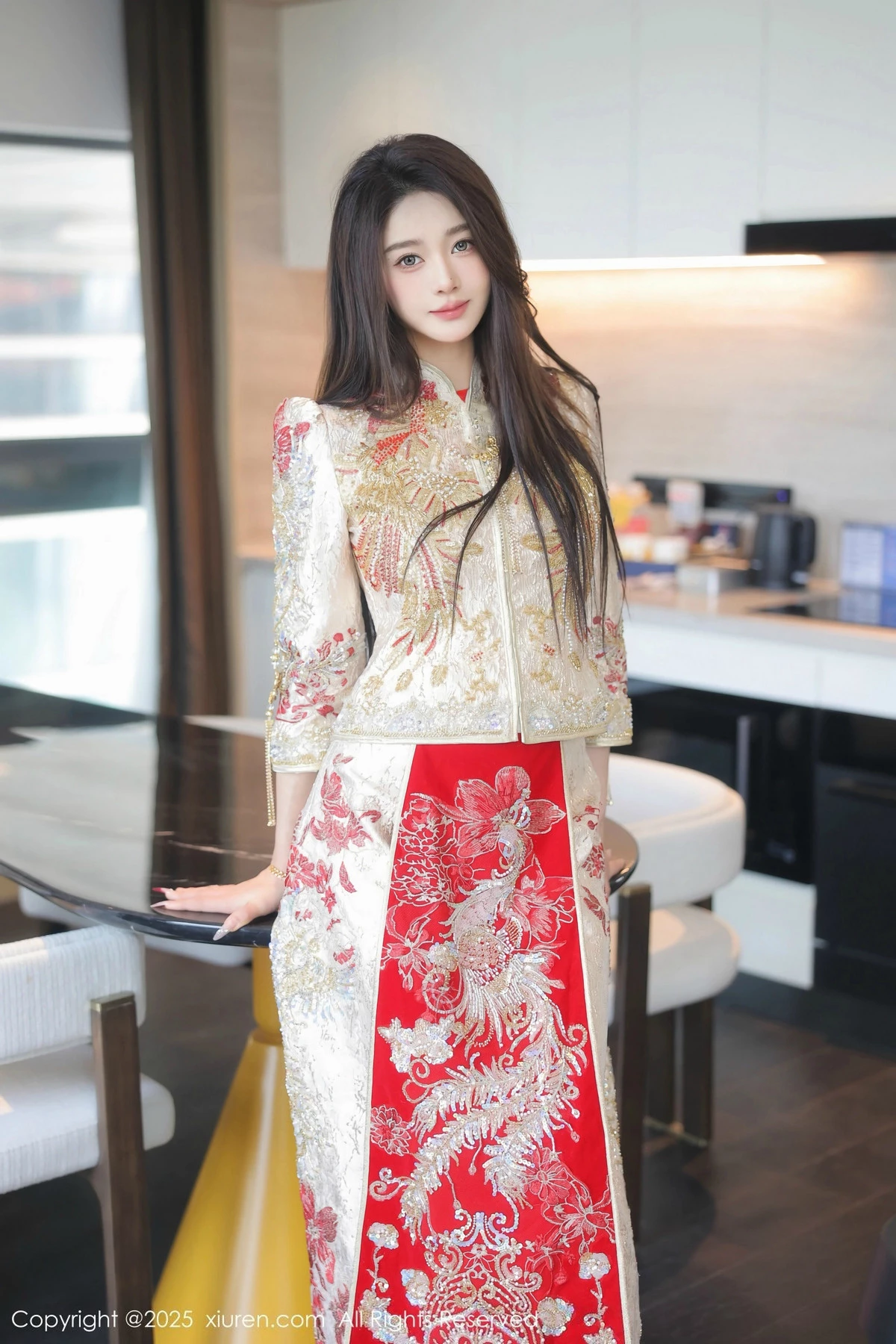 Candy糖糖性感喜庆服饰露红色情趣服饰秀丰腴身材绝美写真 第 7 张