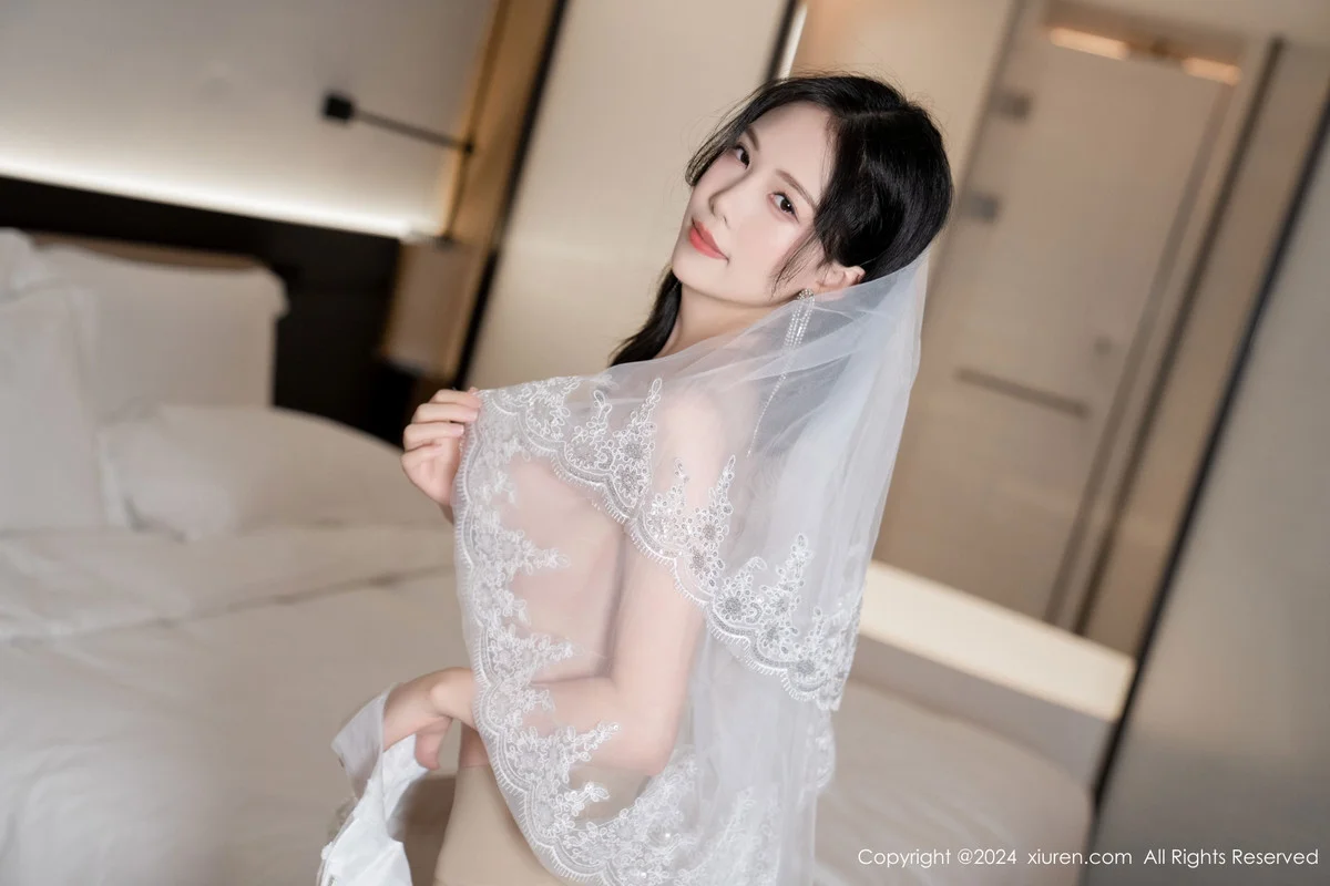 利世浴室场景性感白色婚纱配超薄肉丝秀完美身材绝美写真 第 112 张