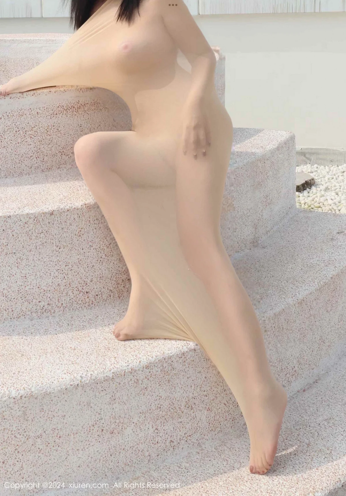小薯条nienie户外性感肉色连体衣秀惹火身材撩人绝美写真 第 71 张