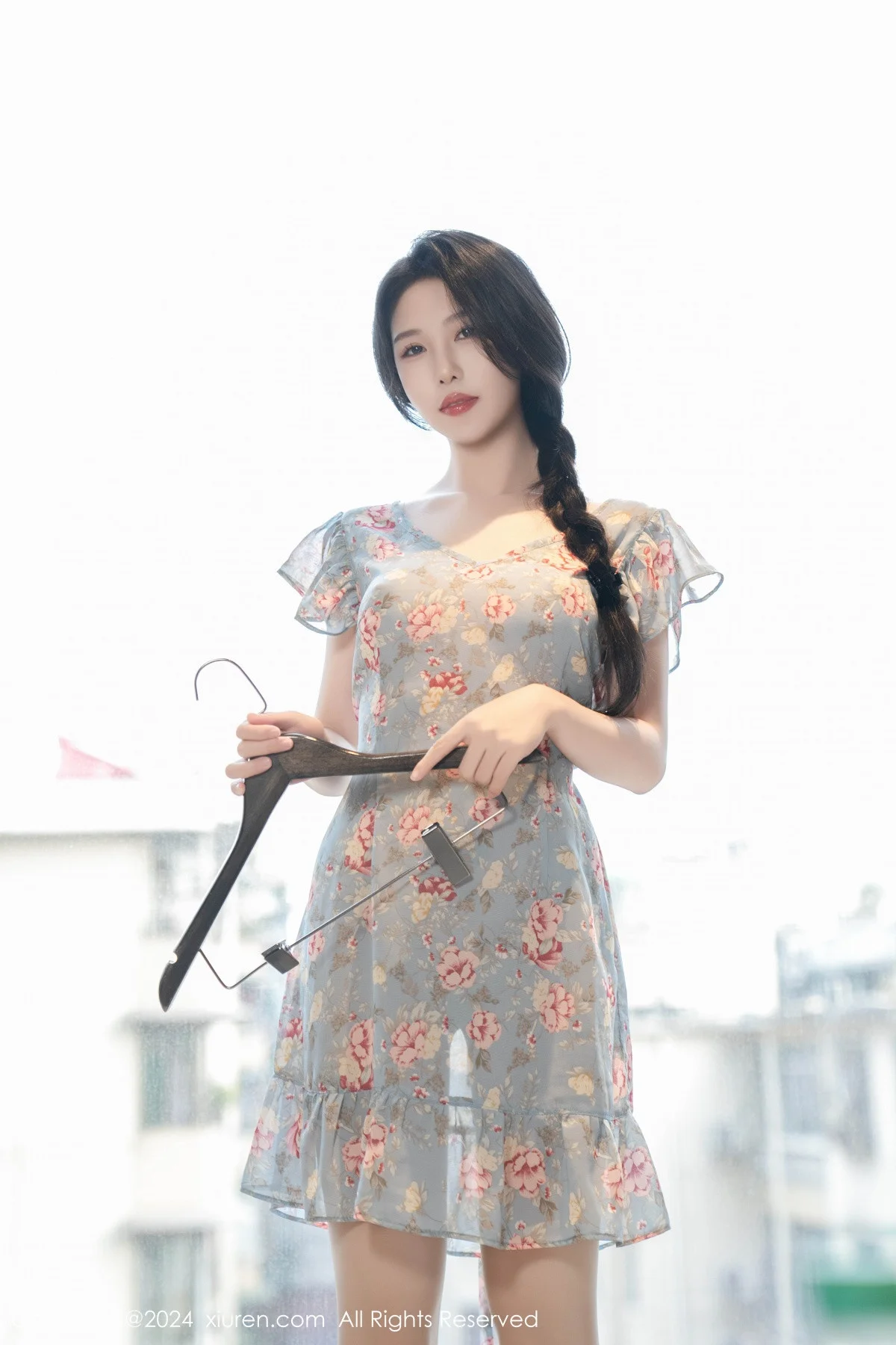 利世性感花纹图案连衣短裙配超薄肉丝秀曼妙身姿绝美写真 第 50 张