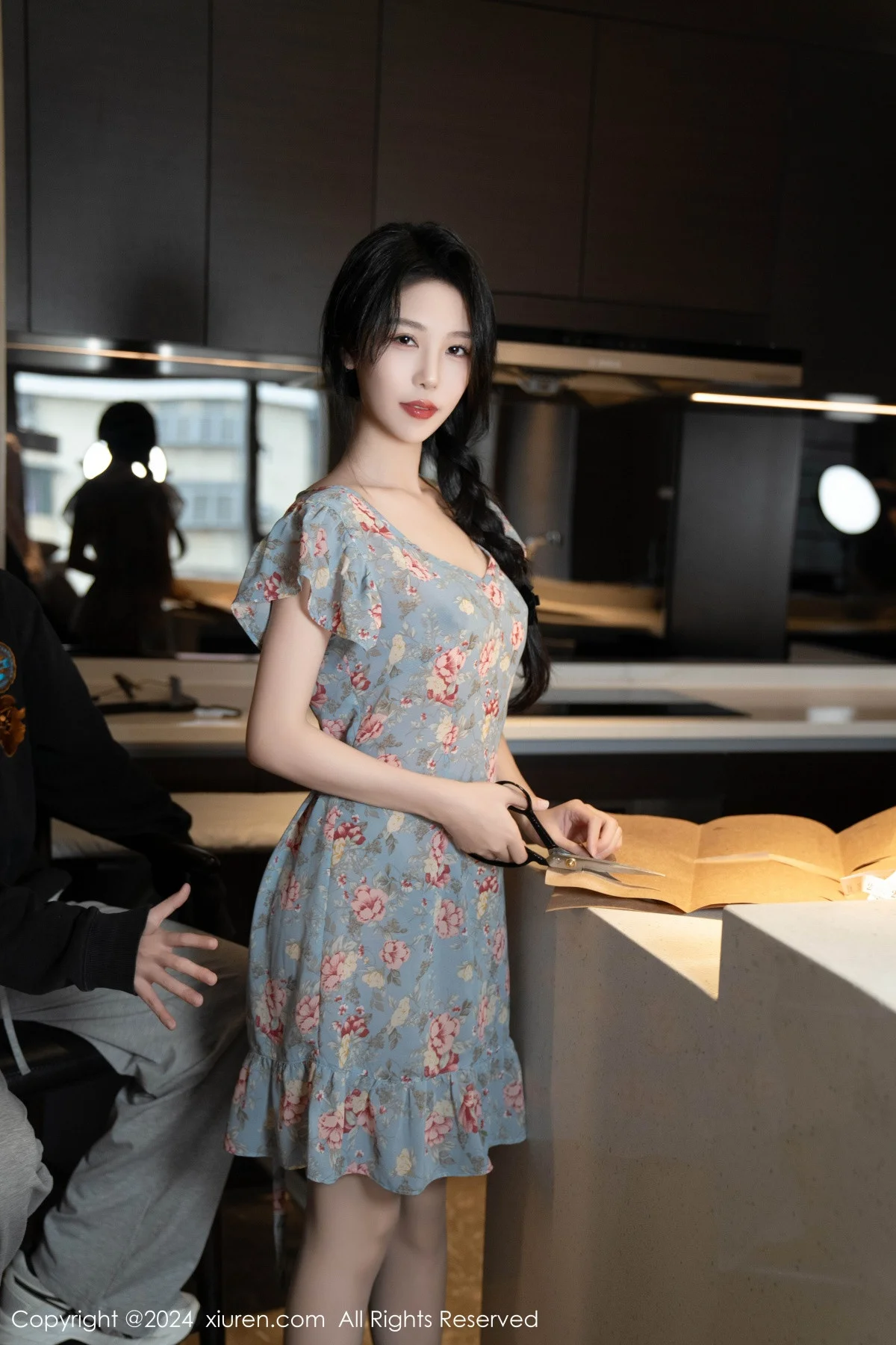 利世性感花纹图案连衣短裙配超薄肉丝秀曼妙身姿绝美写真 第 80 张