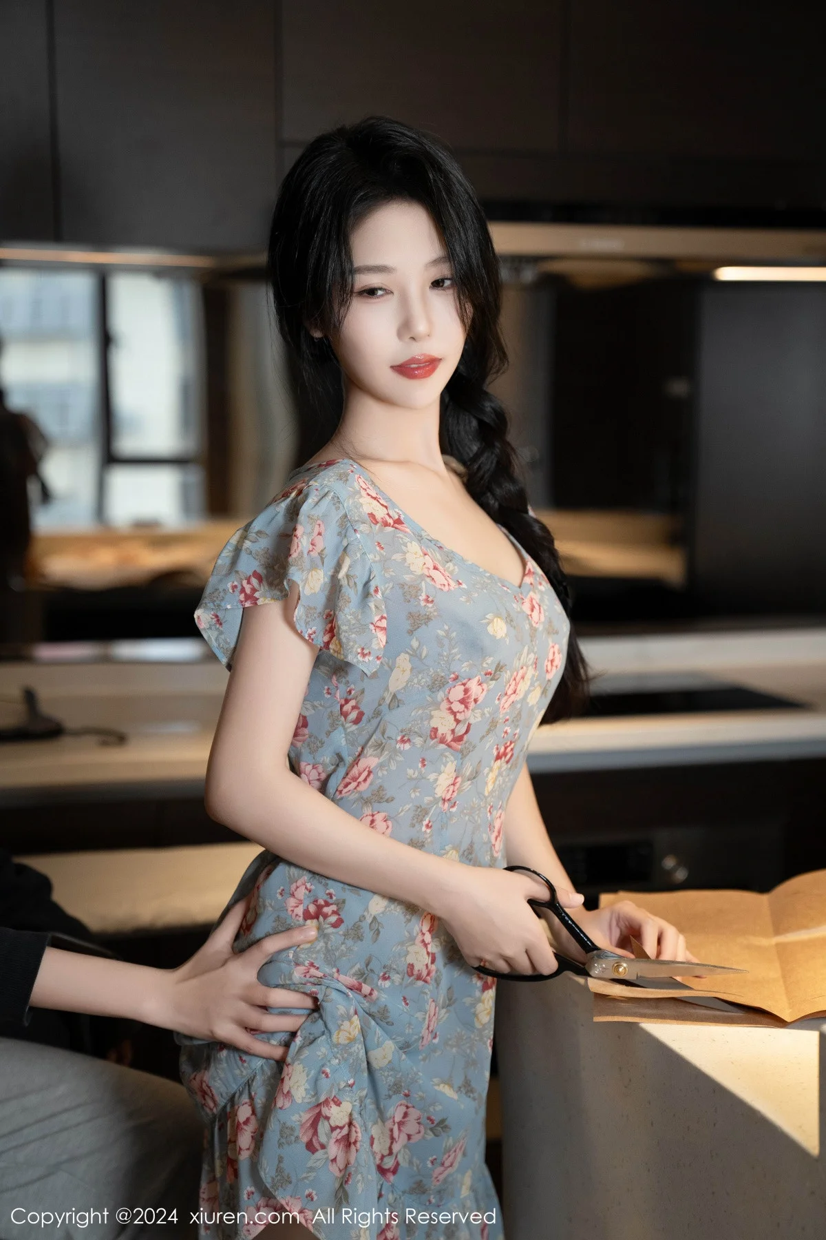 利世性感花纹图案连衣短裙配超薄肉丝秀曼妙身姿绝美写真 第 83 张