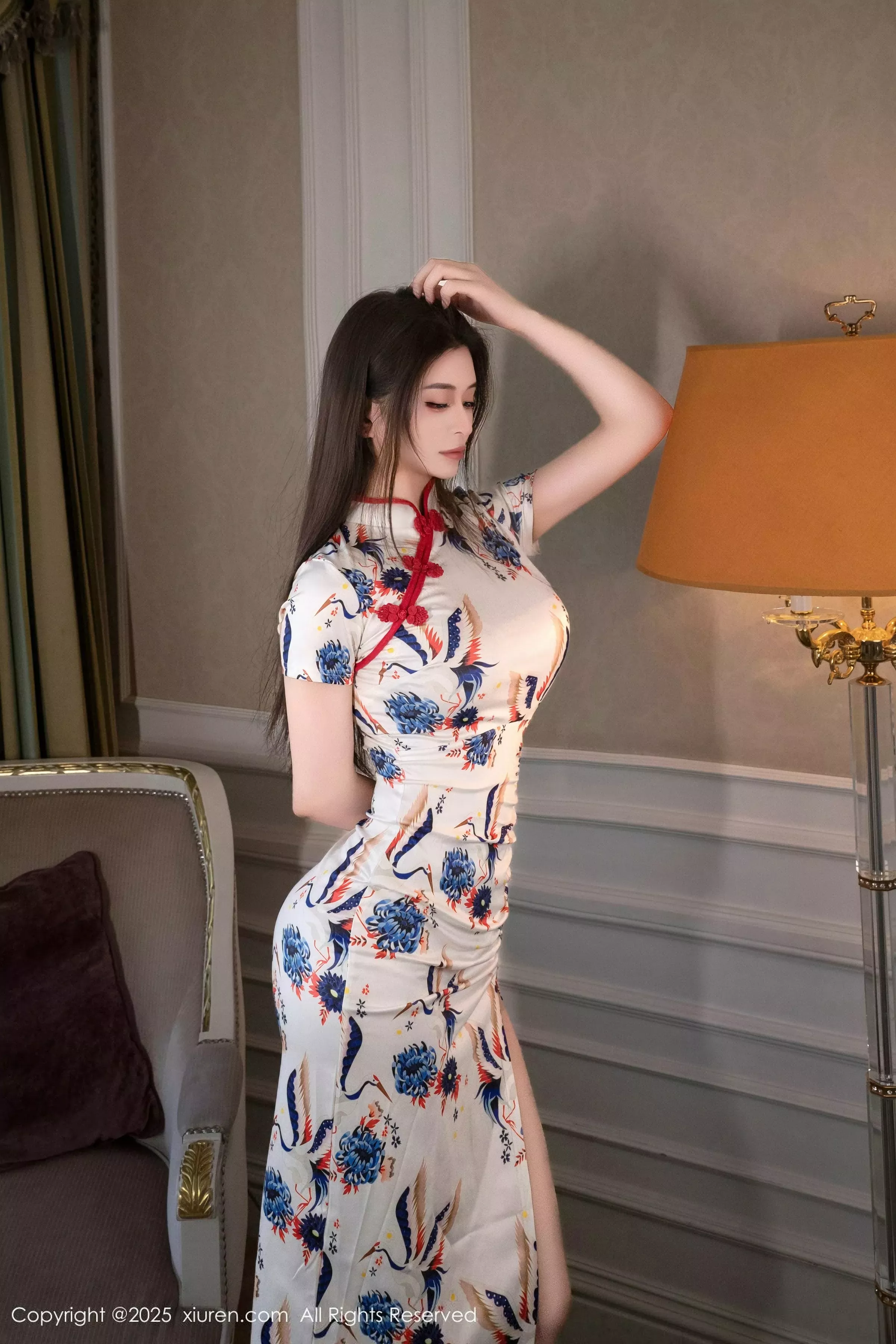 灿宝情趣捆绑主题性感花色旗袍露肉色内衣秀魔鬼身材绝美写真 第 18 张