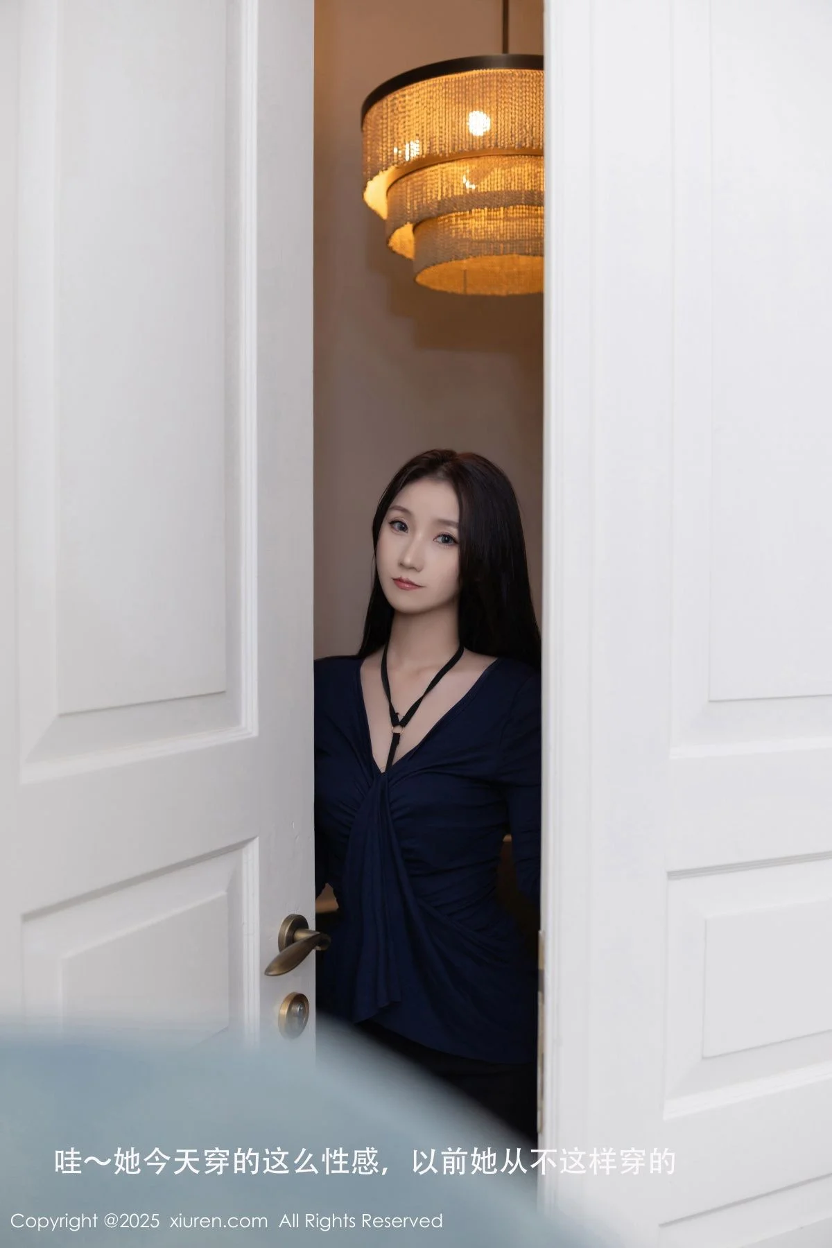 杏子Yada性感黑色蕾丝情趣内衣配黑丝袜秀曼妙身姿绝美写真 第 9 张
