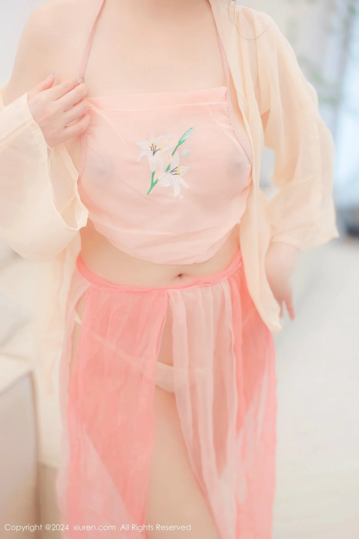 软软酱私房性感粉色古装薄纱服饰秀曼妙身姿惹火绝美写真 第 43 张