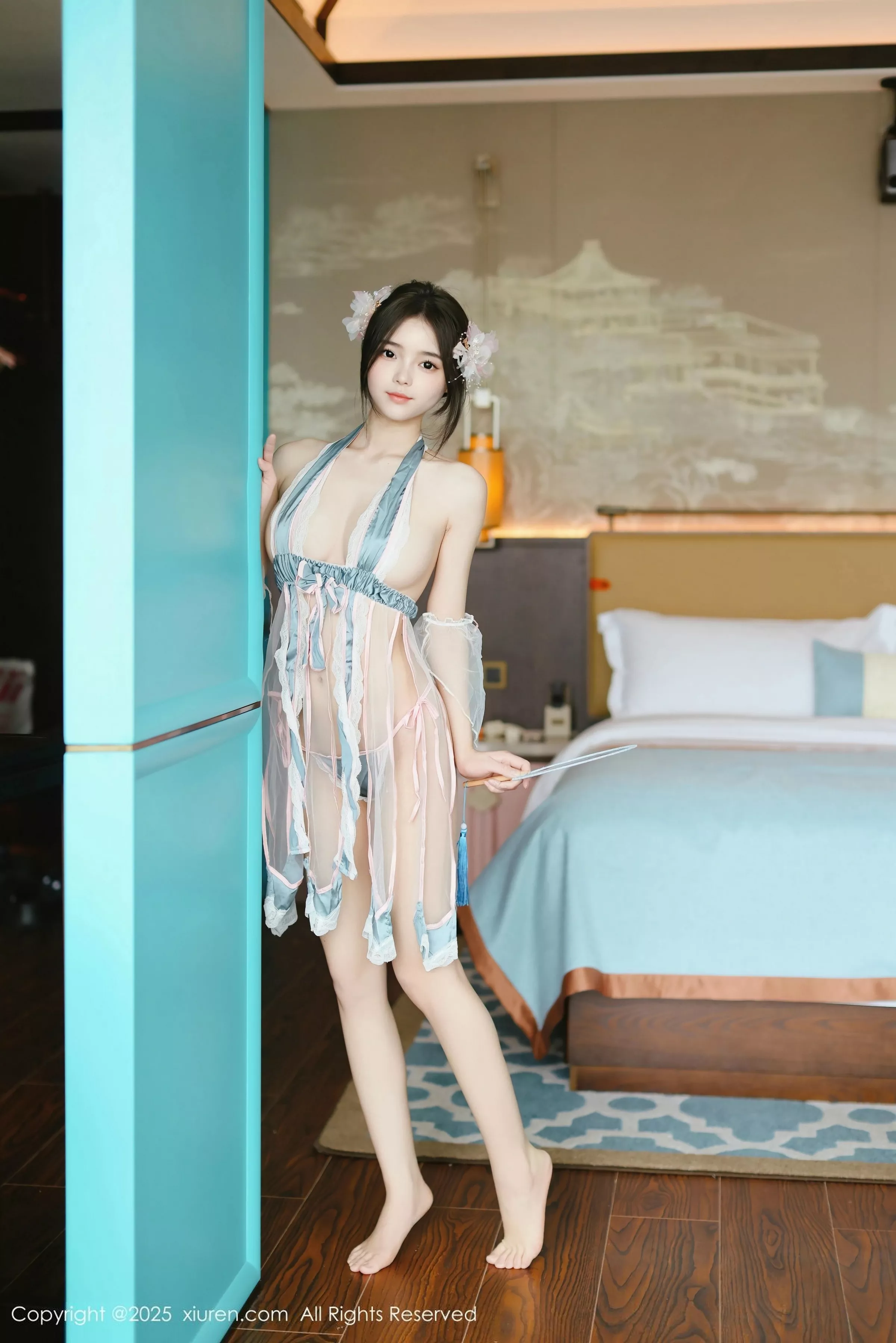 苏软软私房性感粉色情趣古装布条秀凹凸身材惹火绝美写真 第 11 张