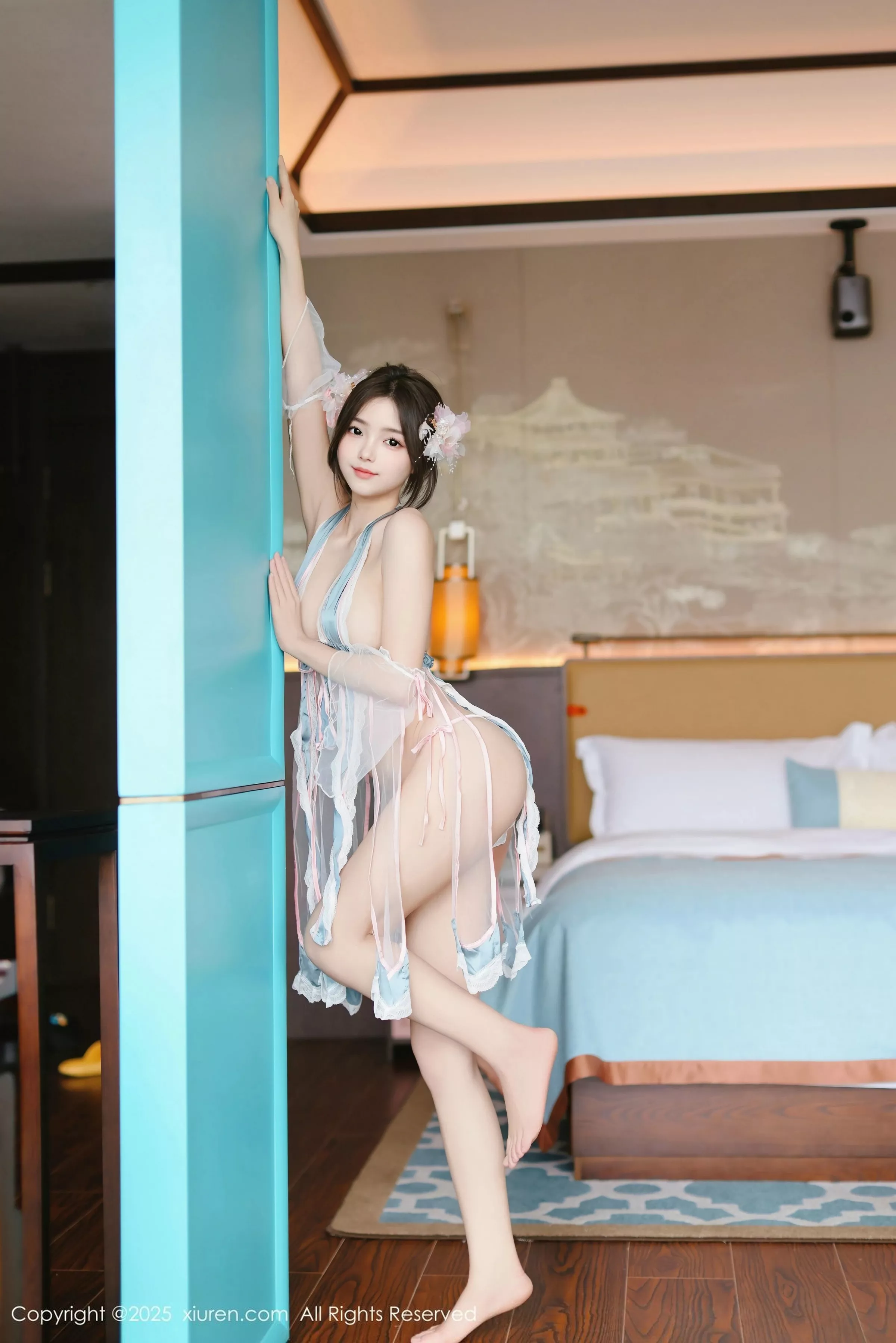 苏软软私房性感粉色情趣古装布条秀凹凸身材惹火绝美写真 第 15 张
