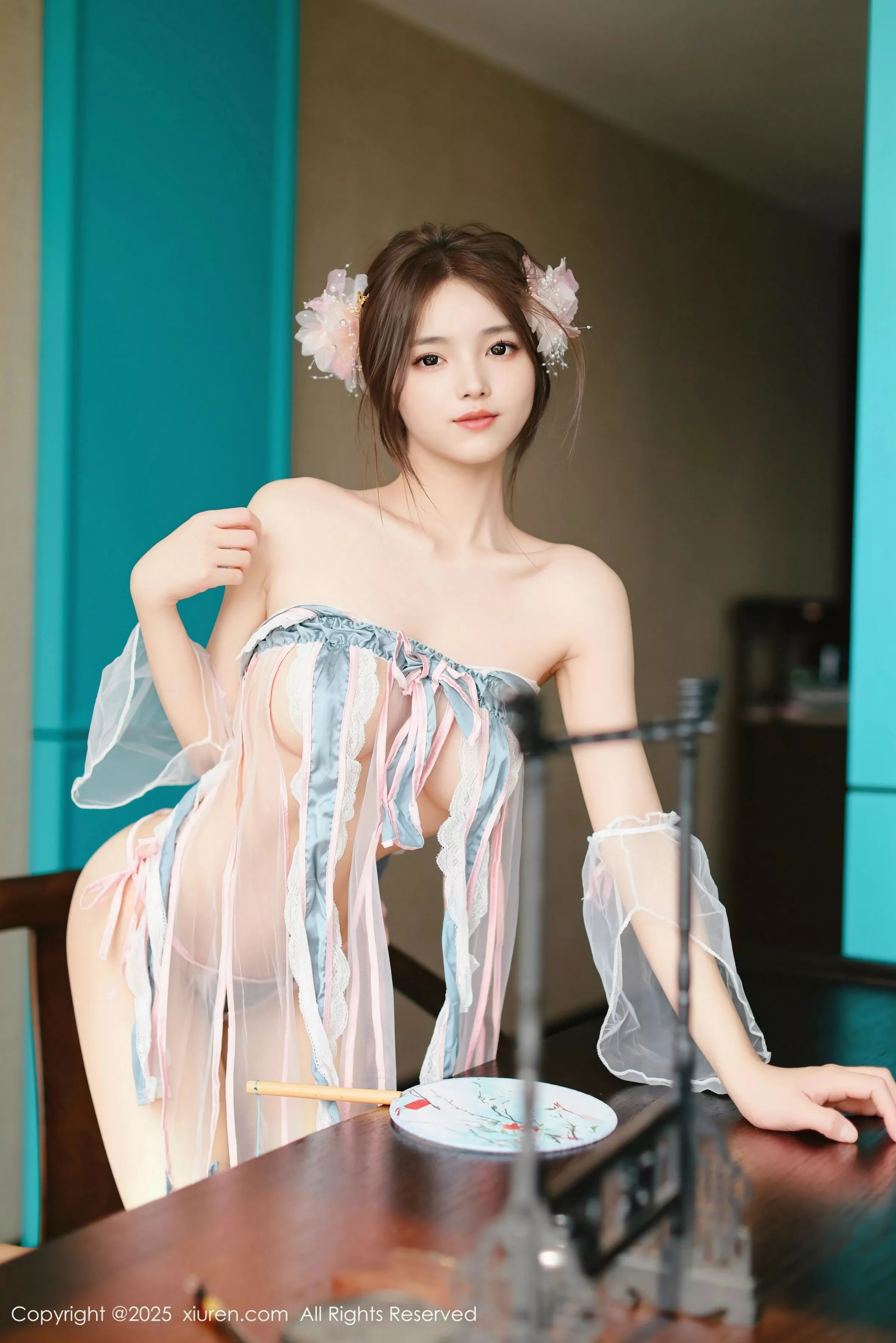 苏软软私房性感粉色情趣古装布条秀凹凸身材惹火绝美写真 第 32 张