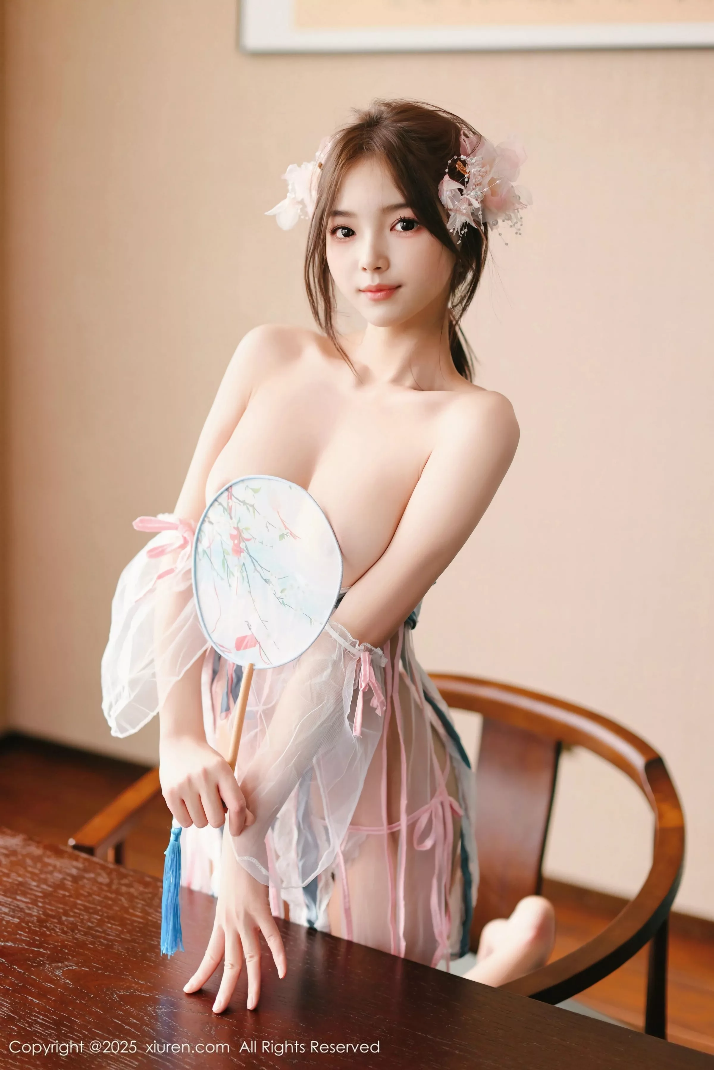 苏软软私房性感粉色情趣古装布条秀凹凸身材惹火绝美写真 第 41 张