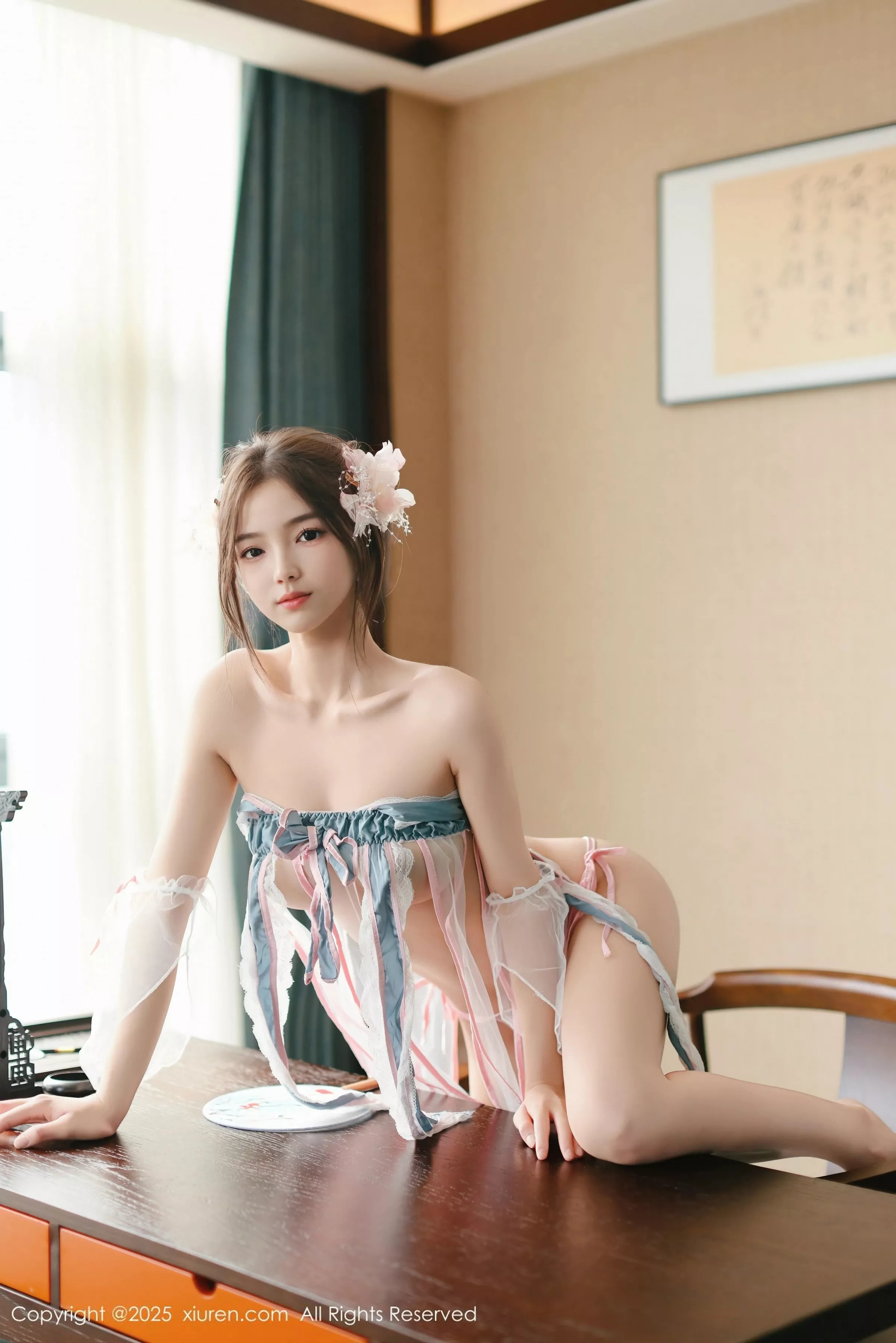 苏软软私房性感粉色情趣古装布条秀凹凸身材惹火绝美写真 第 44 张