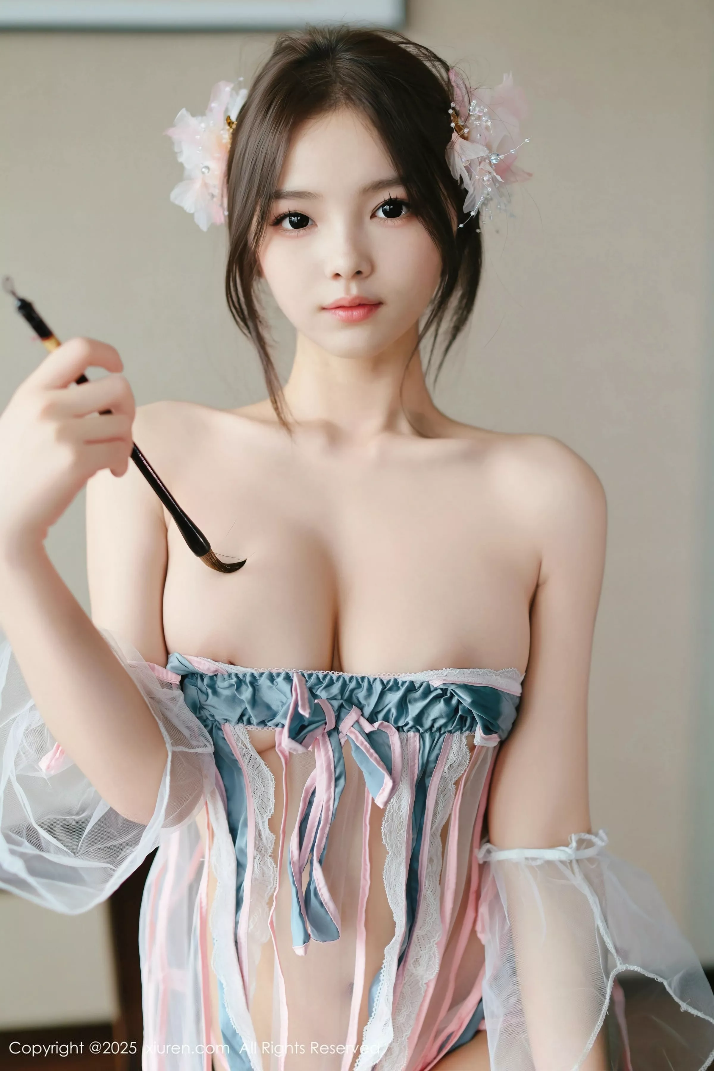 苏软软私房性感粉色情趣古装布条秀凹凸身材惹火绝美写真 第 50 张