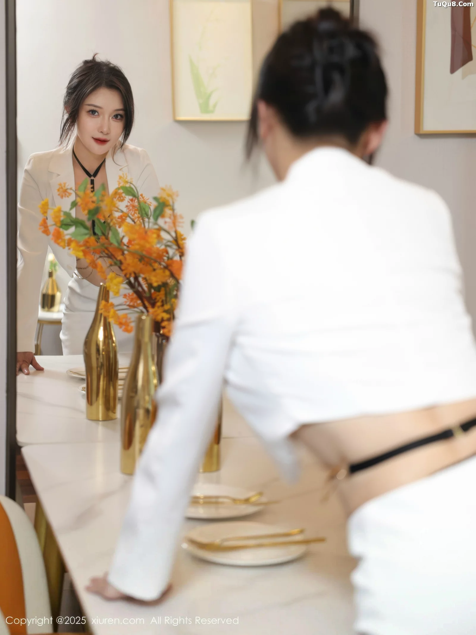 苏一诺性感白色西服露黑色内衣配黑丝袜秀曼妙身姿绝美写真 第 74 张