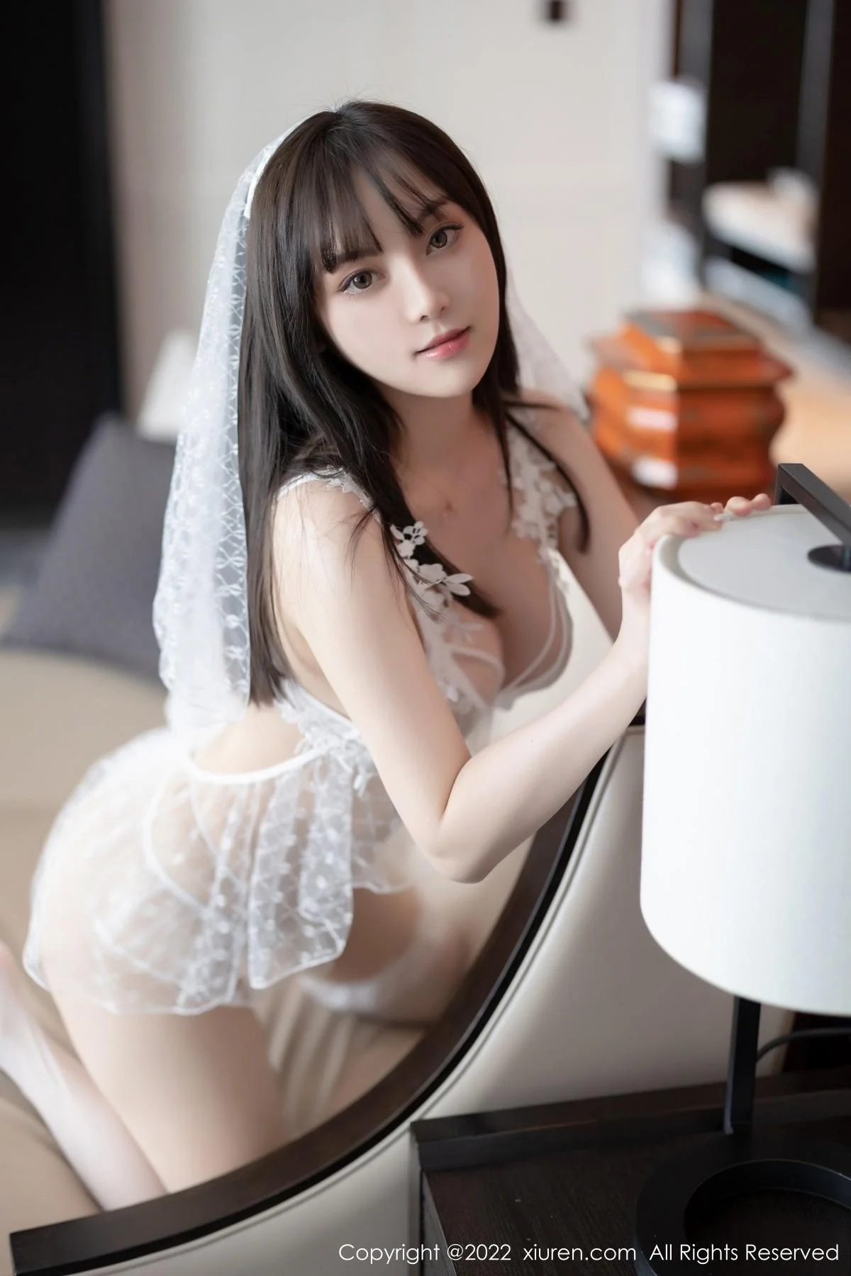 豆瓣酱厦门旅拍白色薄纱蕾丝内衣秀丰满身材惹火绝美写真 第 48 张