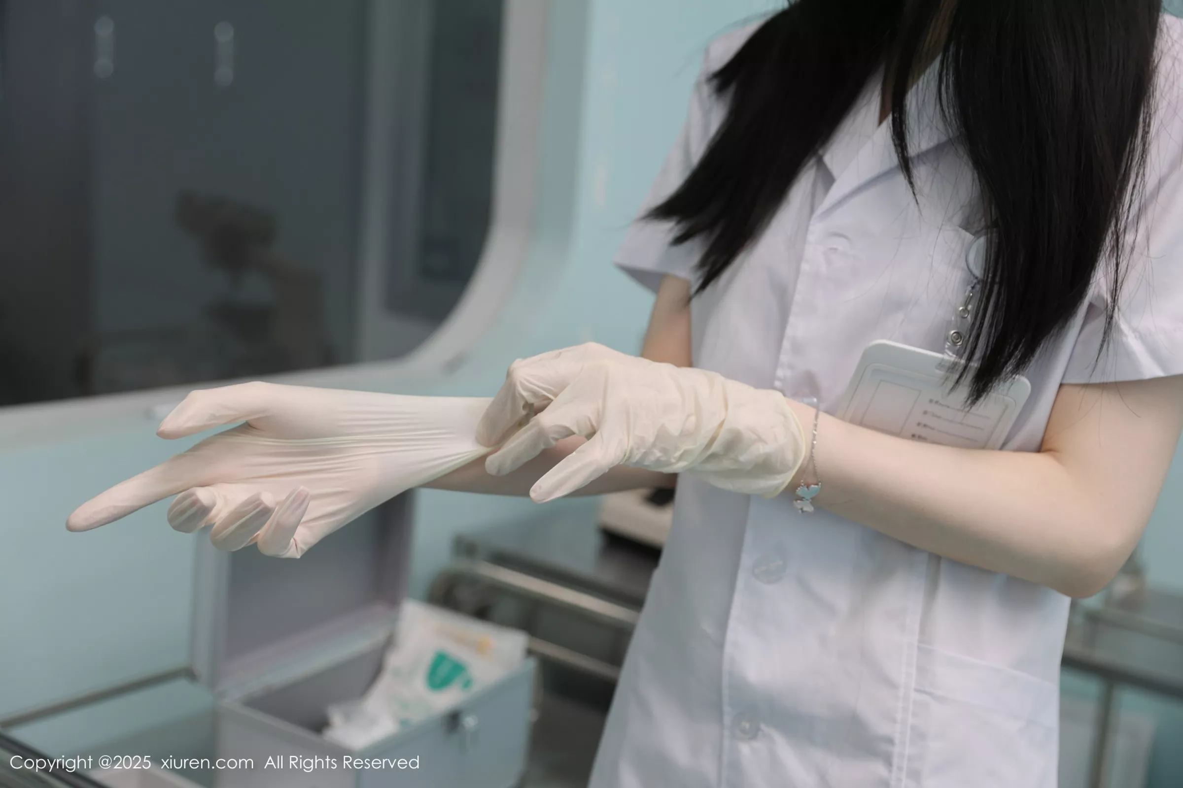 布丁wow白色护士制服配超薄肉丝秀修长美腿性感写真 第 120 张