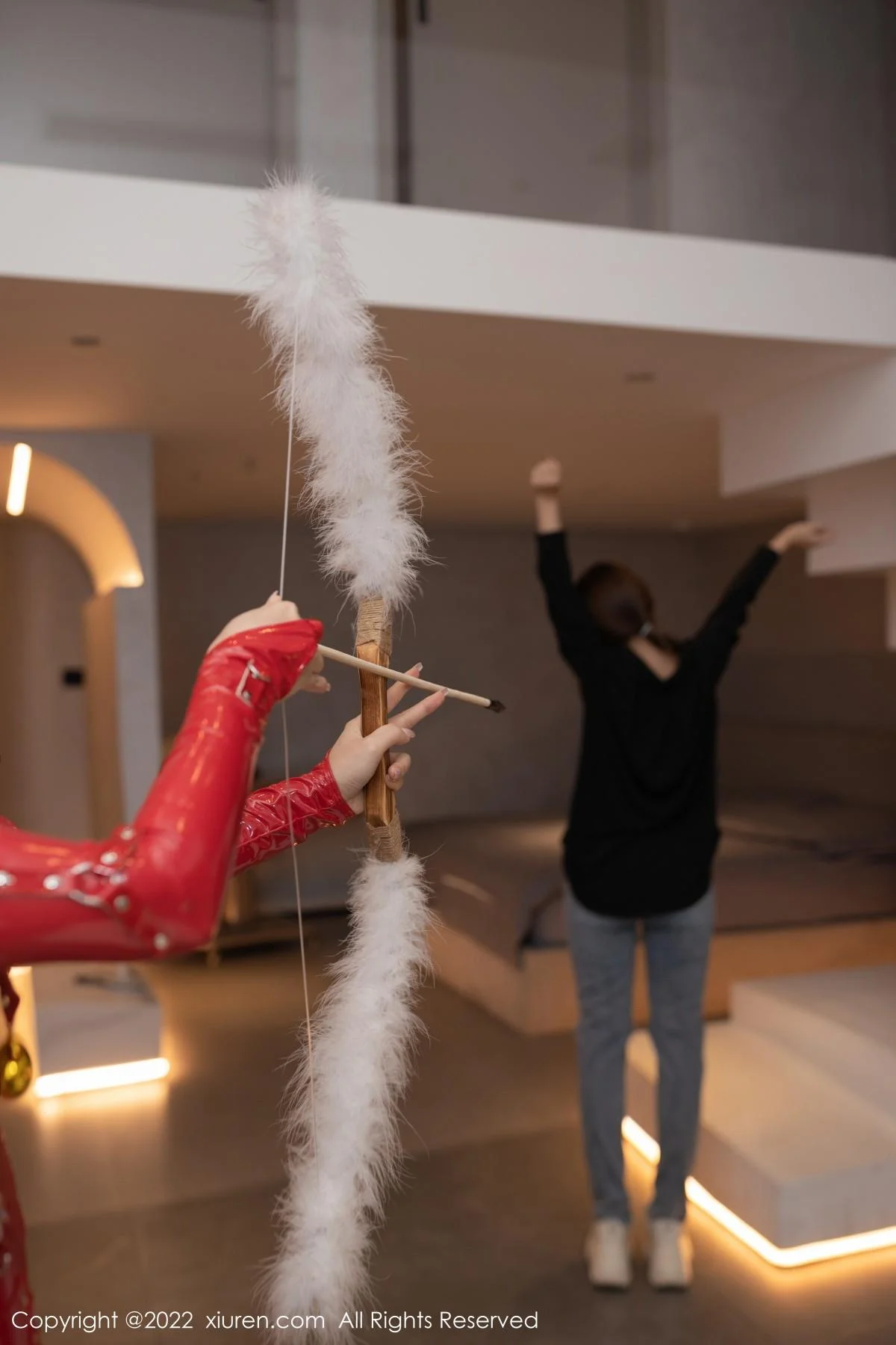 鱼子酱Fish圣诞主题红色皮质情趣服饰秀曼妙身姿绝美写真 第 15 张