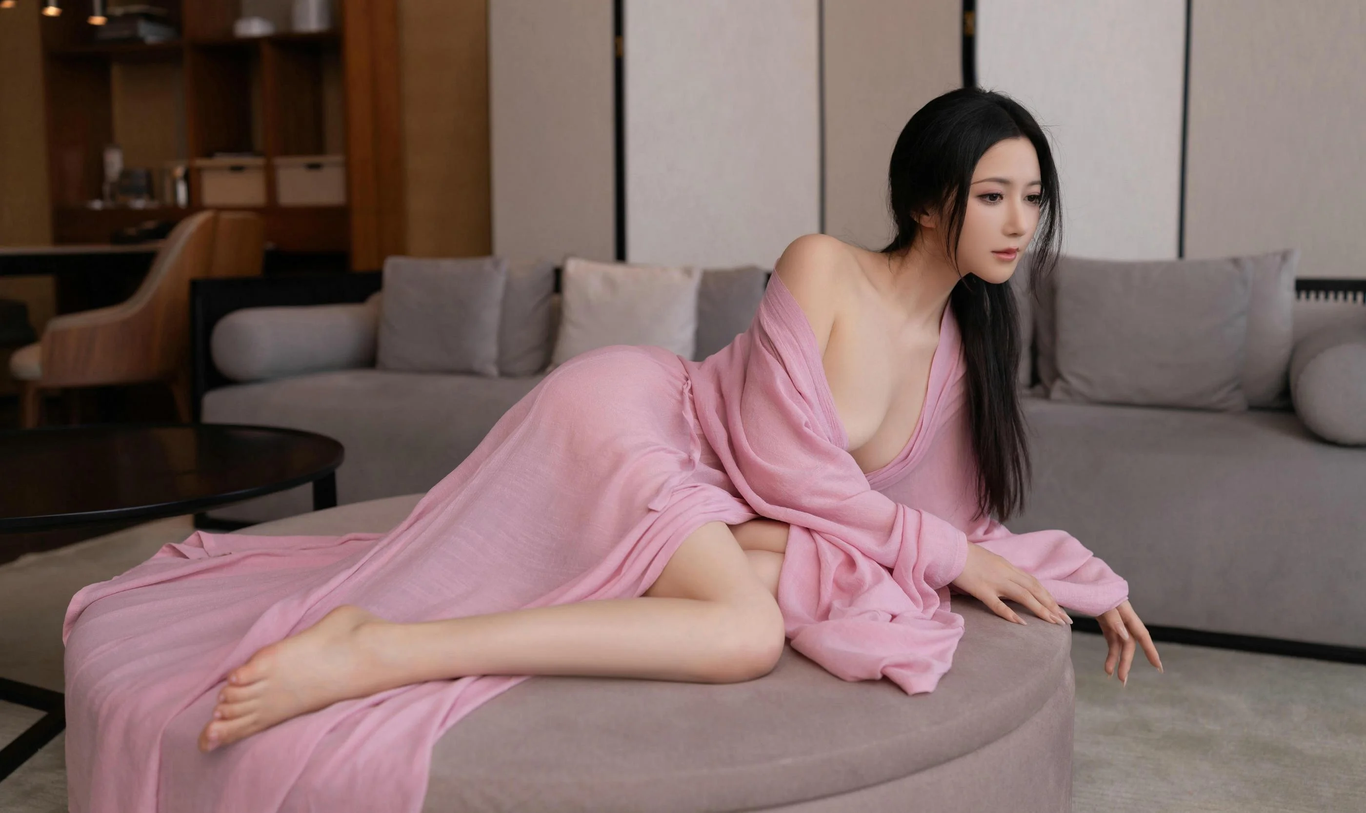 [秀人付费] 鱼子酱Fish 诱人私拍福利 月影纱 第 185 张