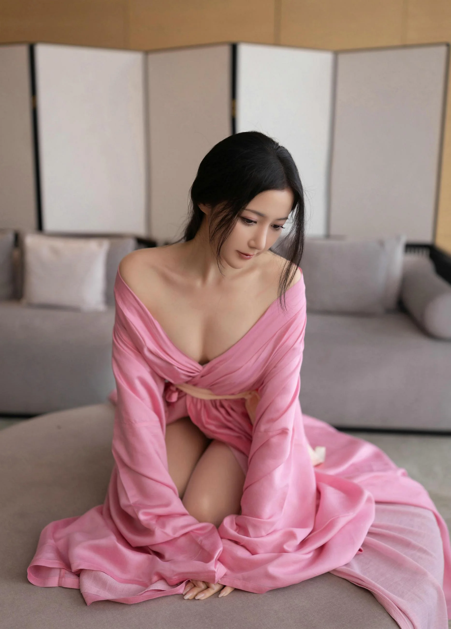 [秀人付费] 鱼子酱Fish 诱人私拍福利 月影纱 第 51 张