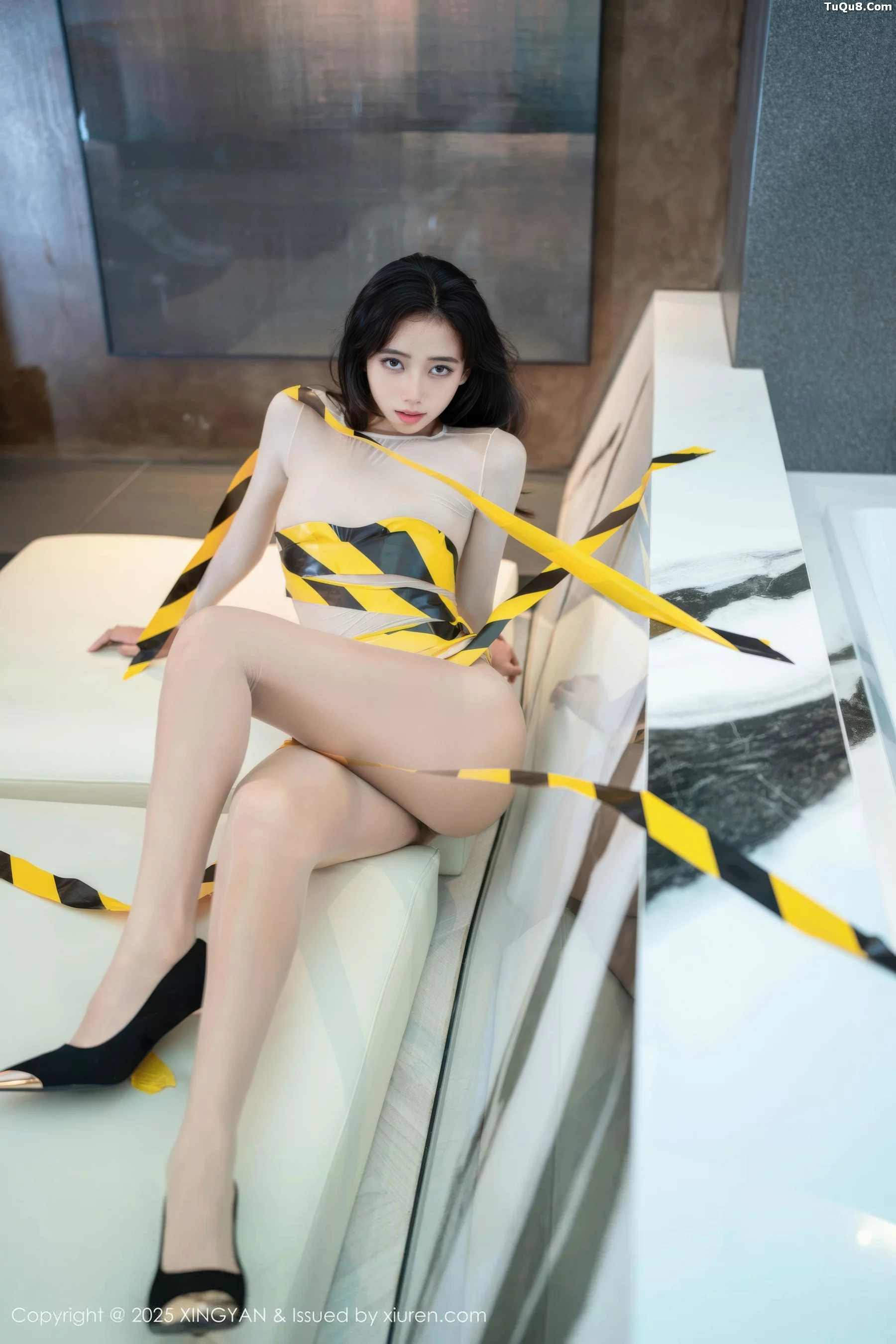时安安性感肉色连衣短裙配超薄肉丝秀柔美身姿绝美写真 第 71 张