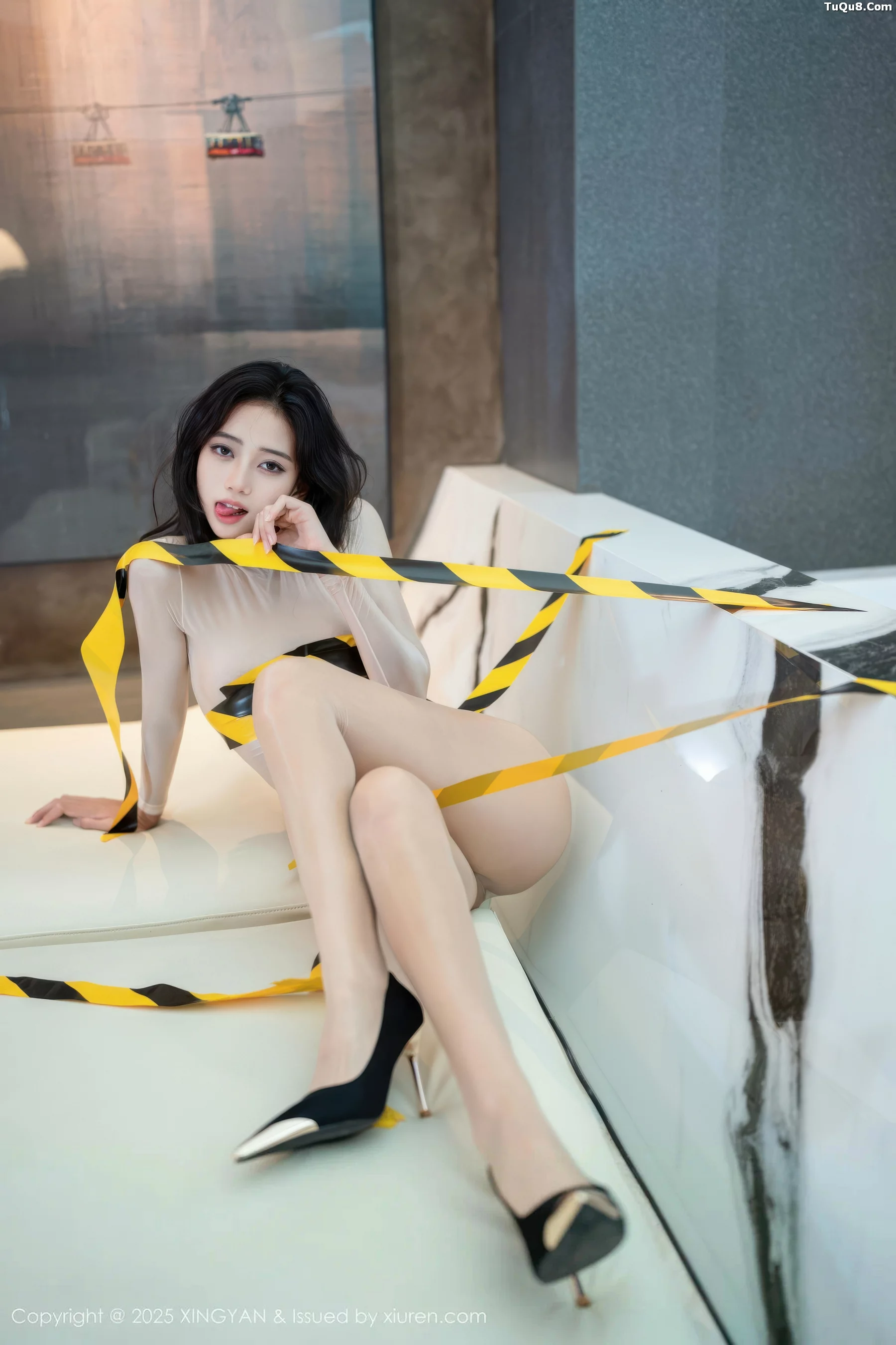 时安安性感肉色连衣短裙配超薄肉丝秀柔美身姿绝美写真 第 73 张