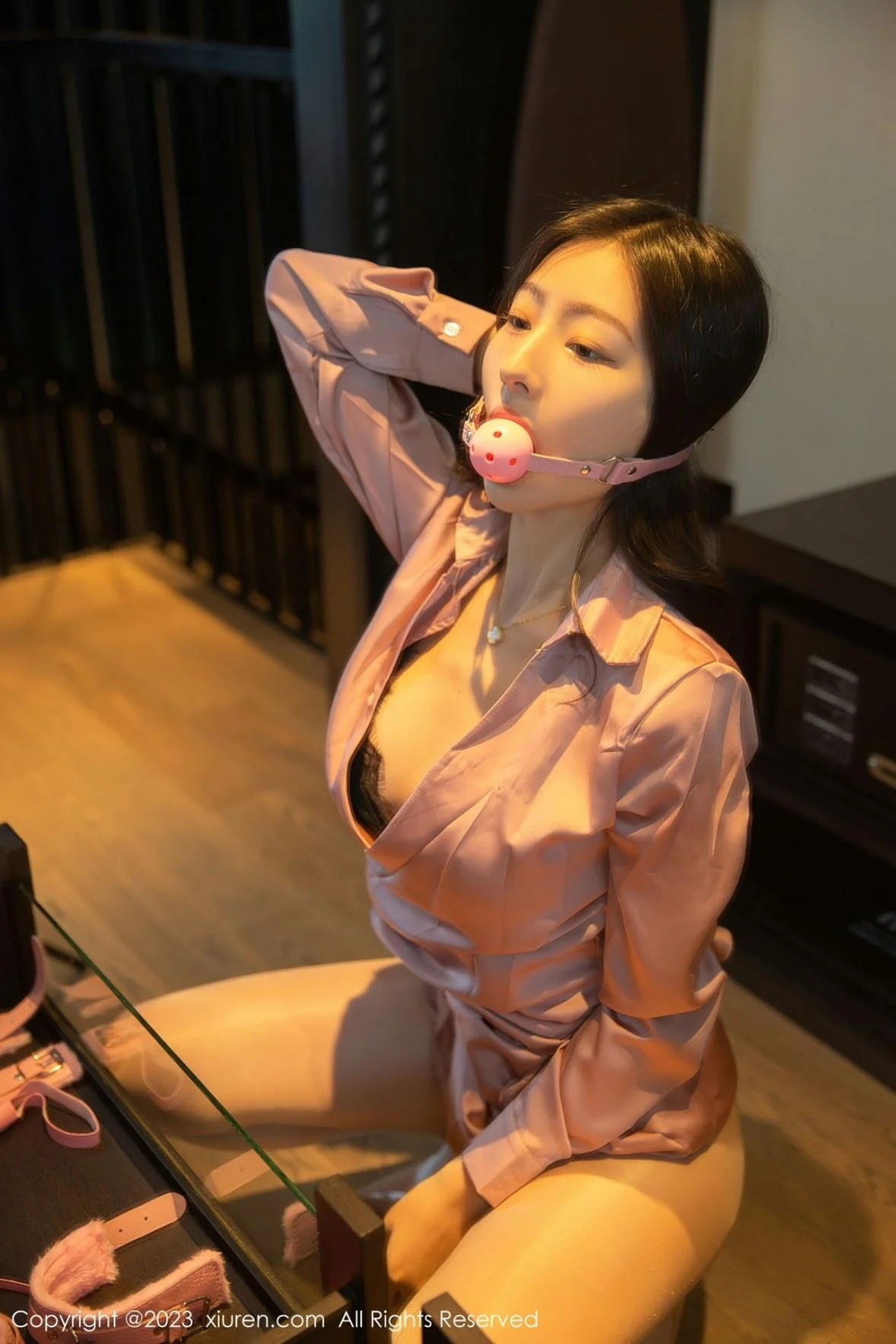 熊小诺私房半脱露暗绿色蕾丝内衣秀曼妙身姿迷人绝美写真 第 26 张