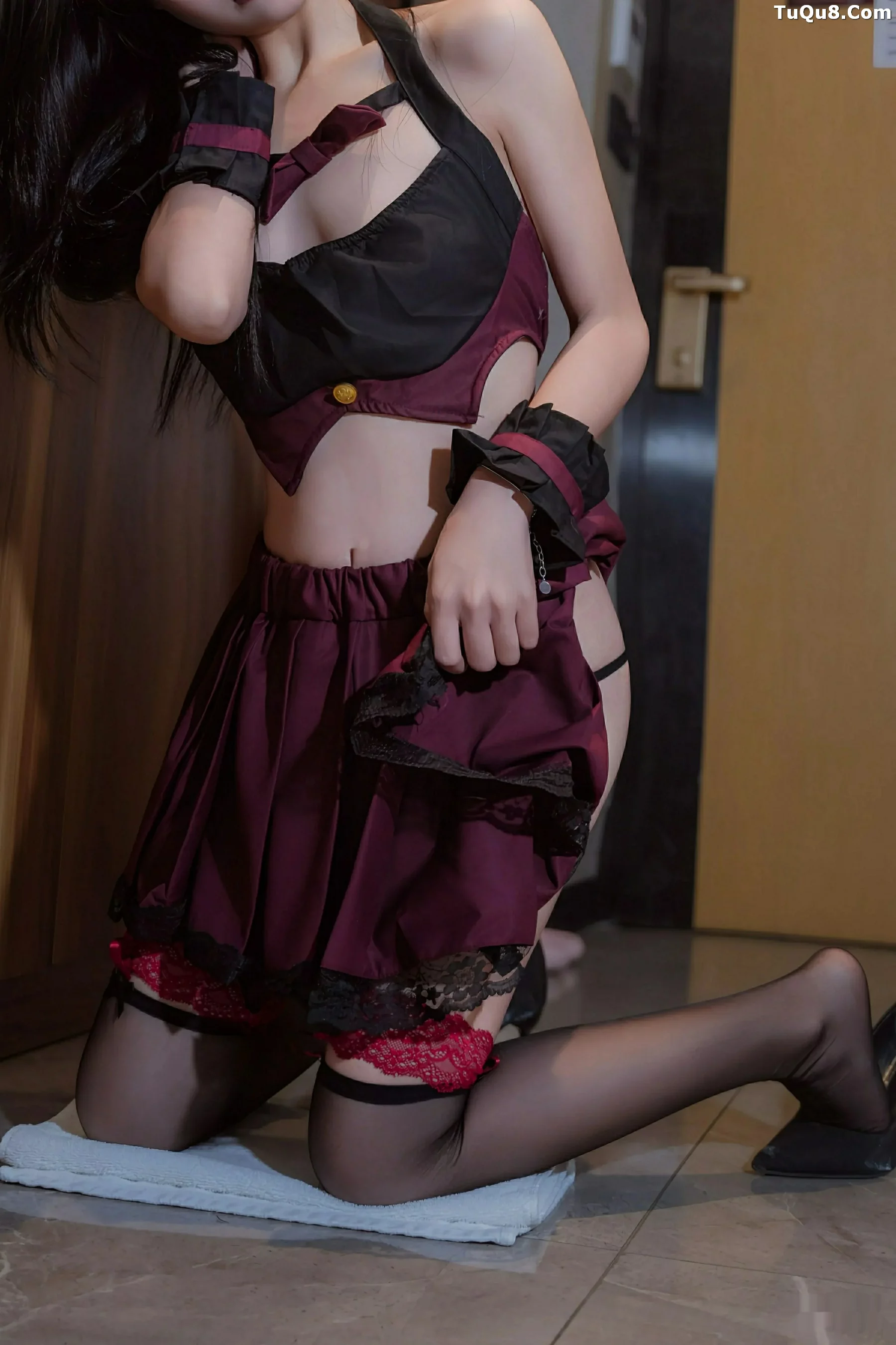 小野花more性感黑色情趣内衣配黑丝袜秀柔美身材绝美写真 第 55 张