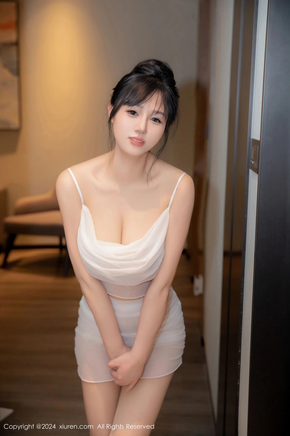 金小依私房浴室性感白色薄透服饰湿身秀豪乳翘臀绝美写真 第 5 张