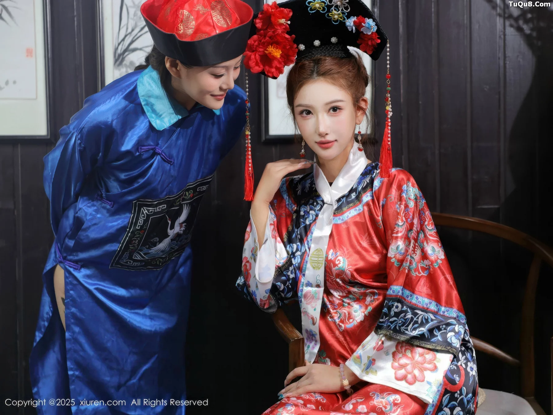 金允希Yuki性感姐妹花古装Cos旗袍秀丰腴身姿撩人绝美写真 第 4 张