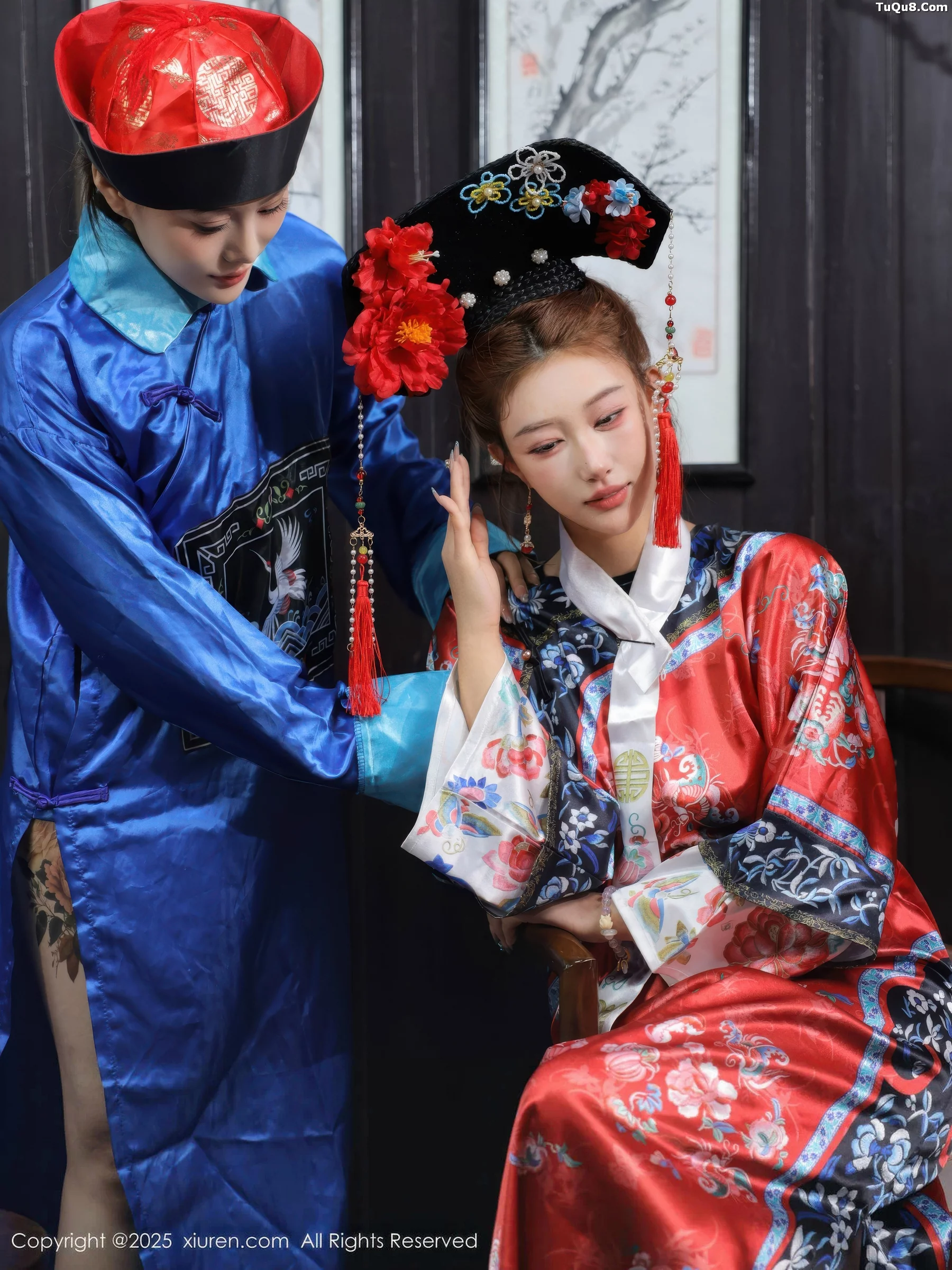 金允希Yuki性感姐妹花古装Cos旗袍秀丰腴身姿撩人绝美写真 第 5 张