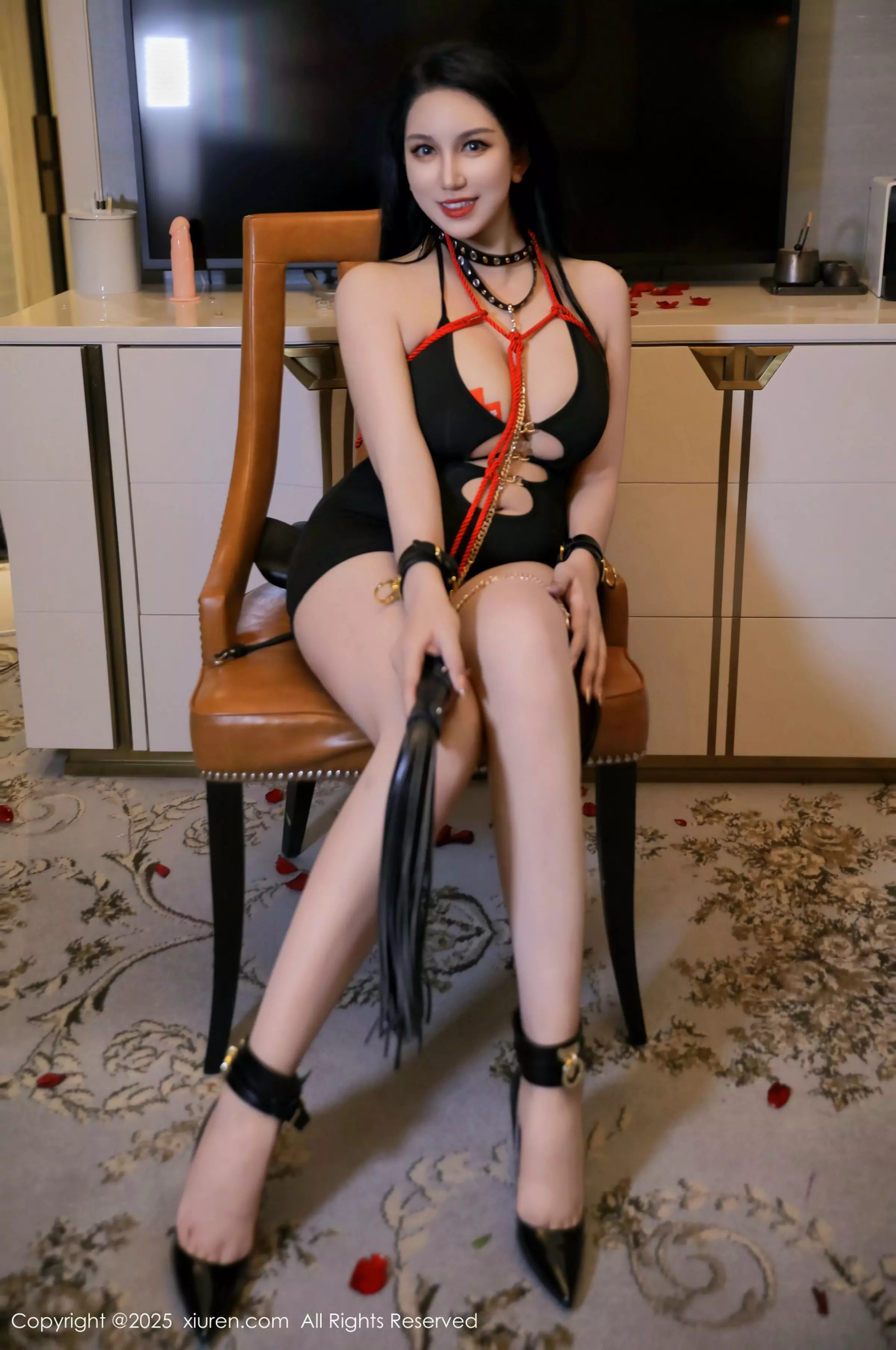 合集乔安娜情趣捆绑性感红色情趣服饰秀凹凸身材绝美写真 第 25 张