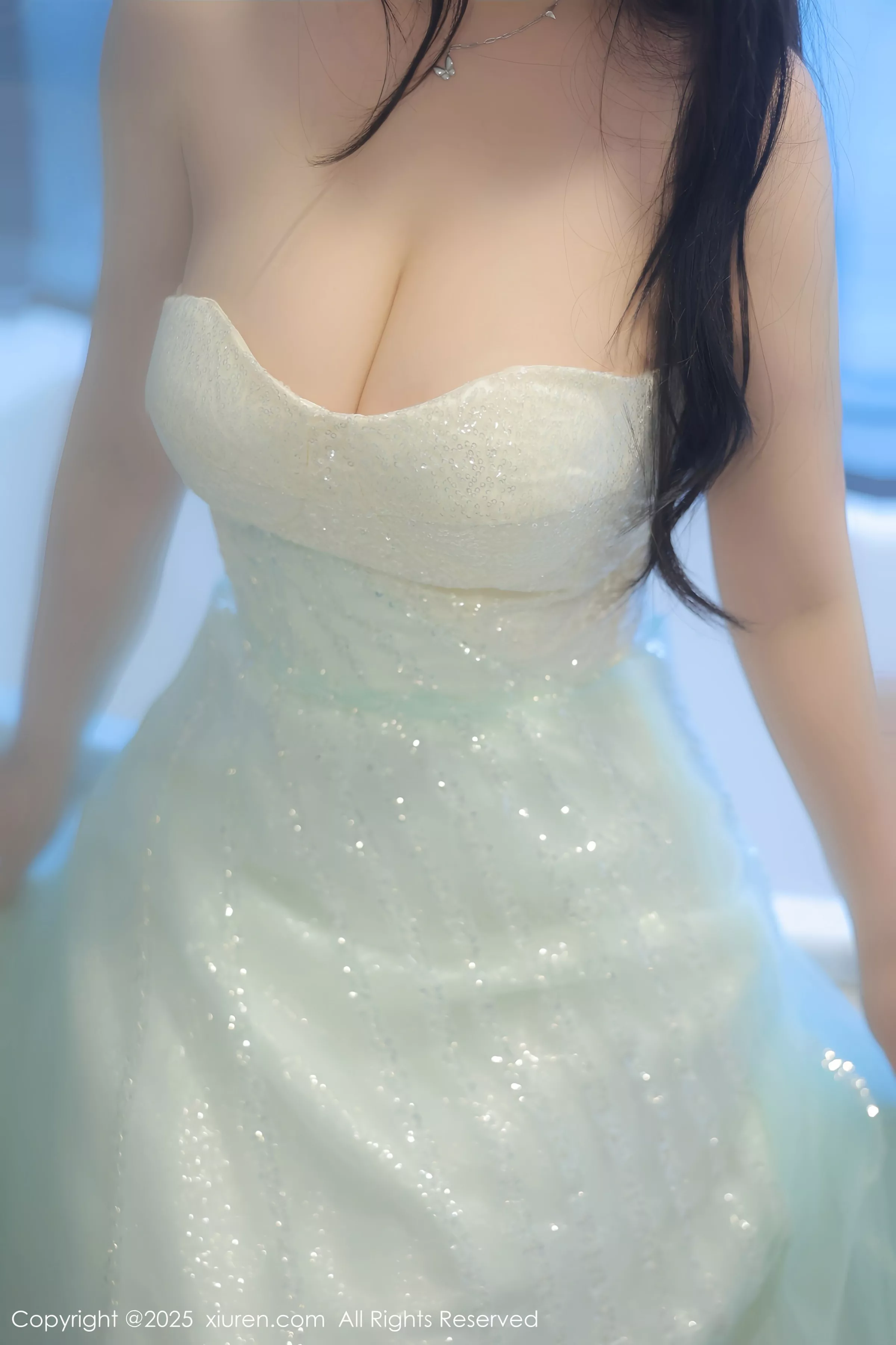 蛋蛋宝性感紫色蕾丝内衣配超薄丝袜秀丰满身材撩人绝美写真 第 66 张